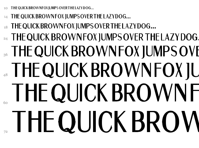 Fine Sans font waterfall
